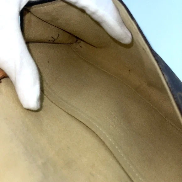 Authentic Louis Vuitton Pochette Twin Monogram Brown Clutch - Picture 10 of 16